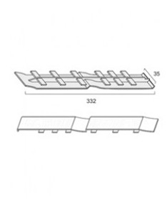 Stoßprofil / Blattverbinder
